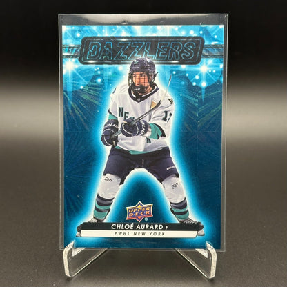 2024-25 UD PWHL CHLOE AURARD #DZ-15 Dazzlers Blue - 1st EDITION!