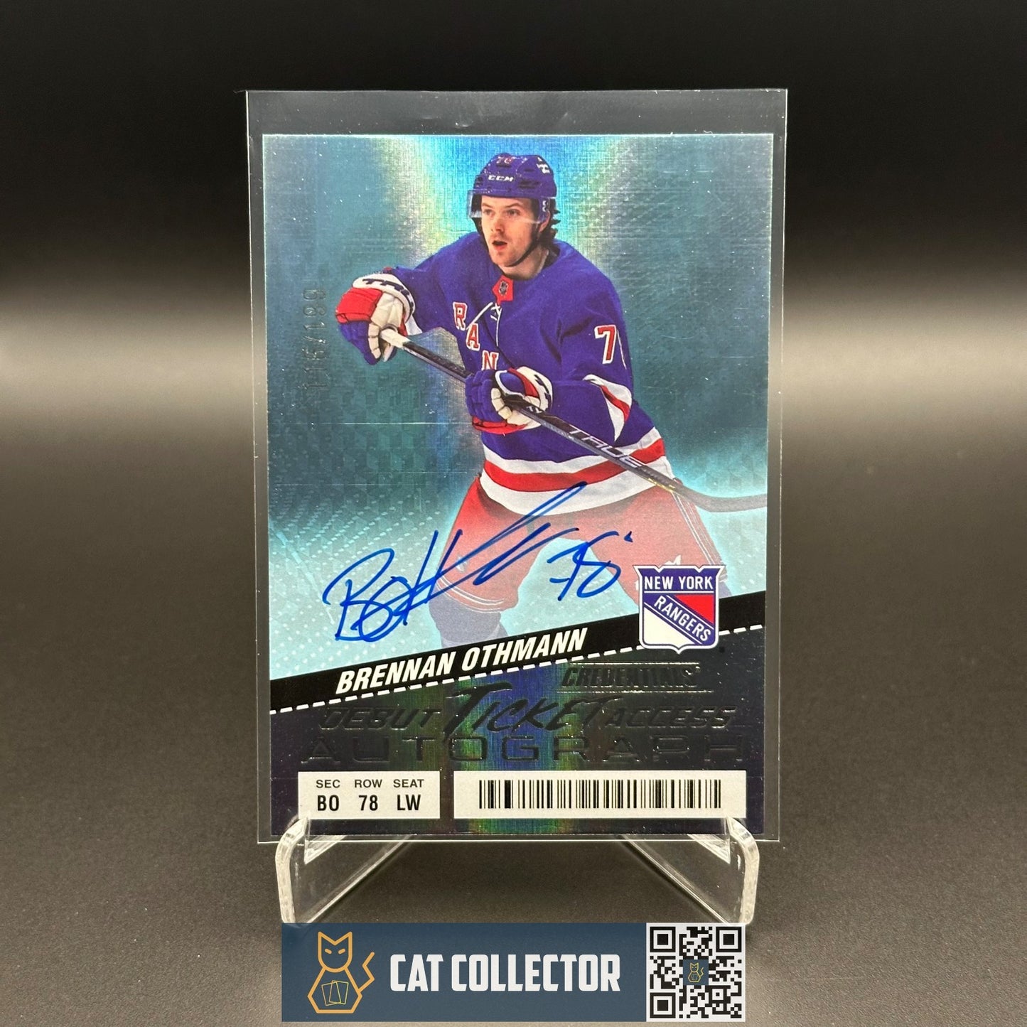 2024-25 UD Credentials BRENNAN OTHMANN #149 Debut Ticket Access AUTO /199