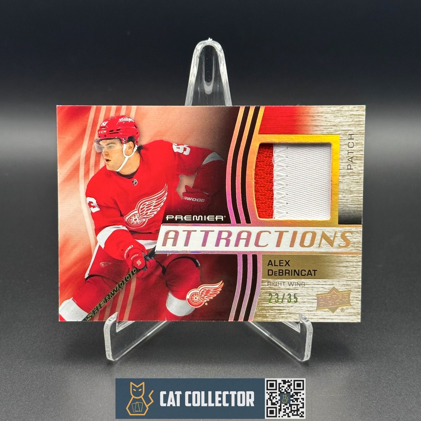 2023-24 UD Premier ALEX DEBRINCAT #PA-AD Attractions Patch /35