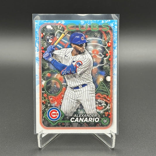 2024 Topps Holiday ALEXANDER CANARIO #H86 RC - Chicago Cubs