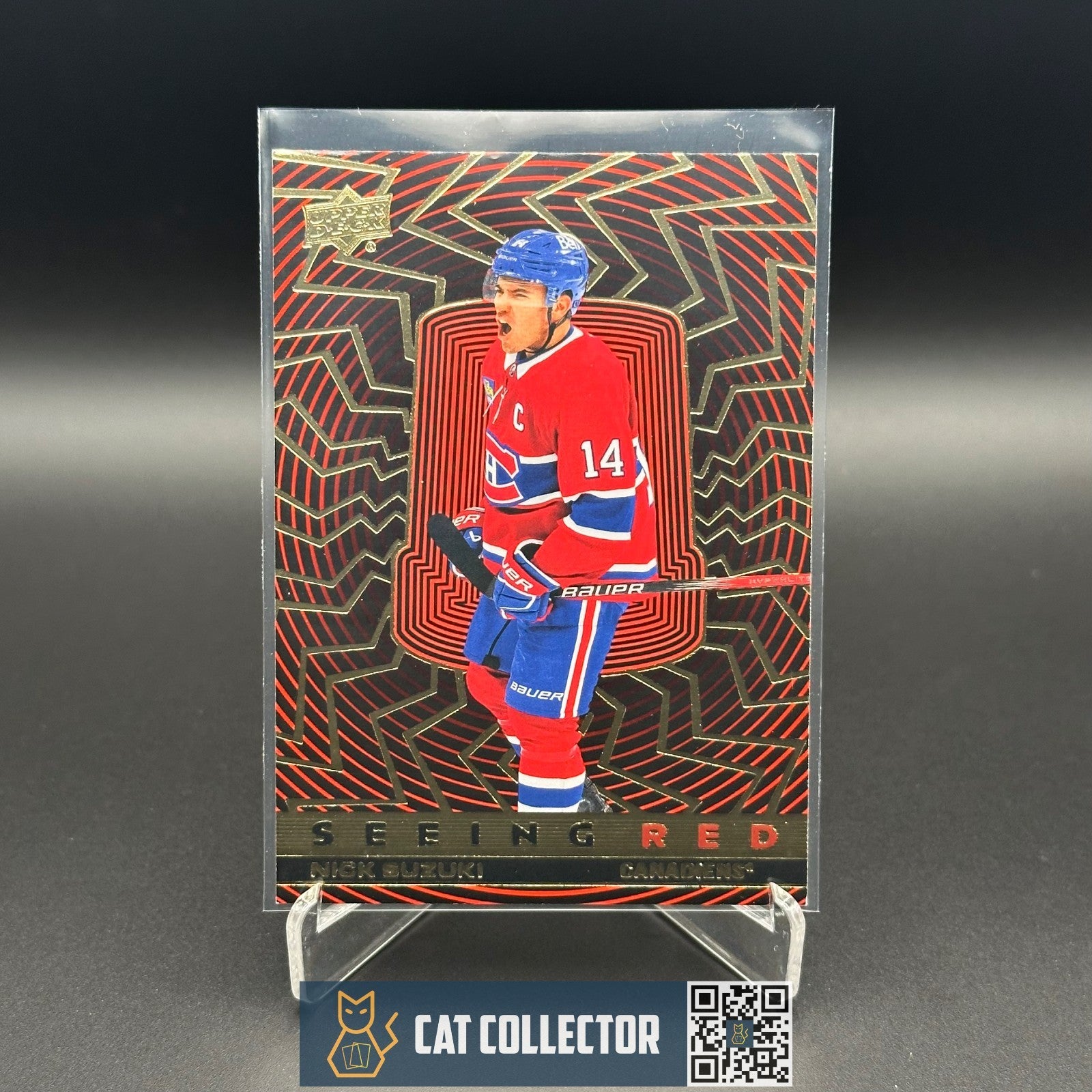 2023-24 UD Extended series NICK SUZUKI #SR-25 Seeing Red Gold foil