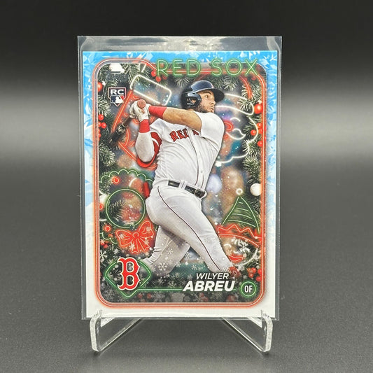 2024 Topps Holiday WILYER ABREU #H13 RC - Boston Red Sox