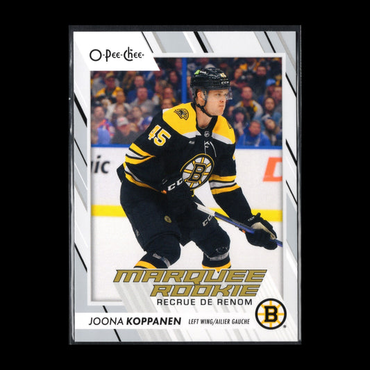 2023-24 O-Pee-Chee JOONA KOPPANEN #552 Marquee rookie RC - Boston Bruins