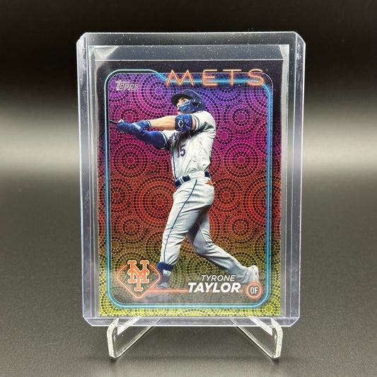 2024 Topps Series 2 TYRONE TAYLOR #455 Holiday Parallel - New York Mets