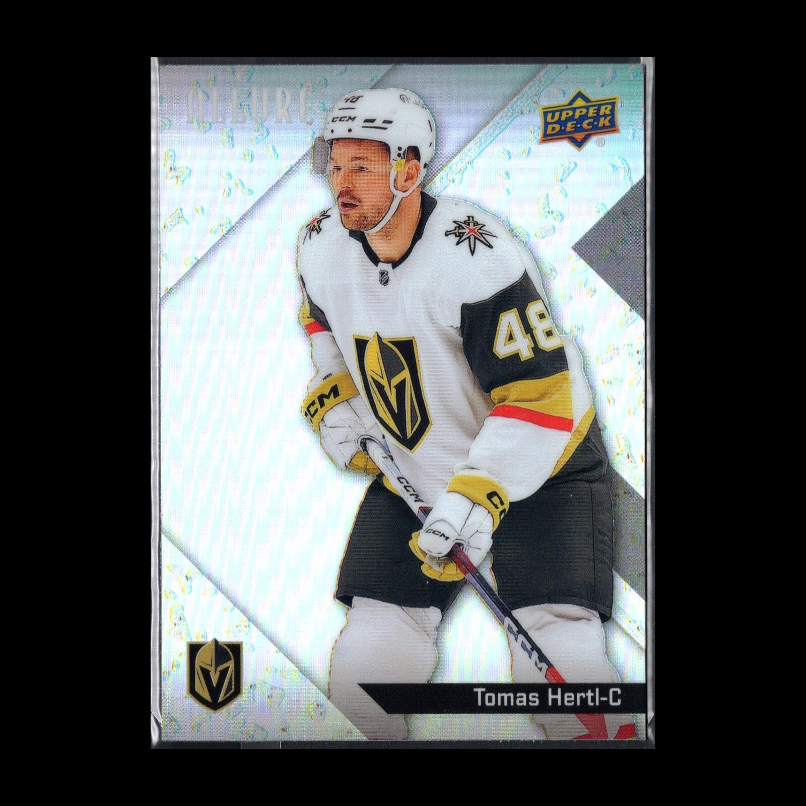 2024-25 UD Allure TOMAS HERTL #30 Glitter Bomb - Vegas Golden Knights