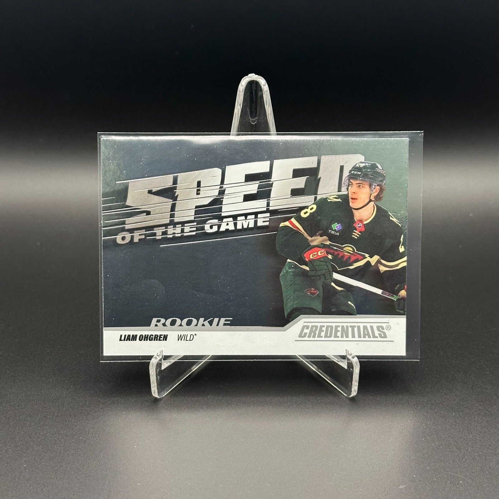 2024-25 UD Credentials LIAM OHGREN #SGR-LO Speed of the Game RC - Minesota Wild