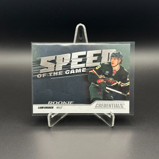 2024-25 UD Credentials LIAM OHGREN #SGR-LO Speed of the Game RC - Minesota Wild