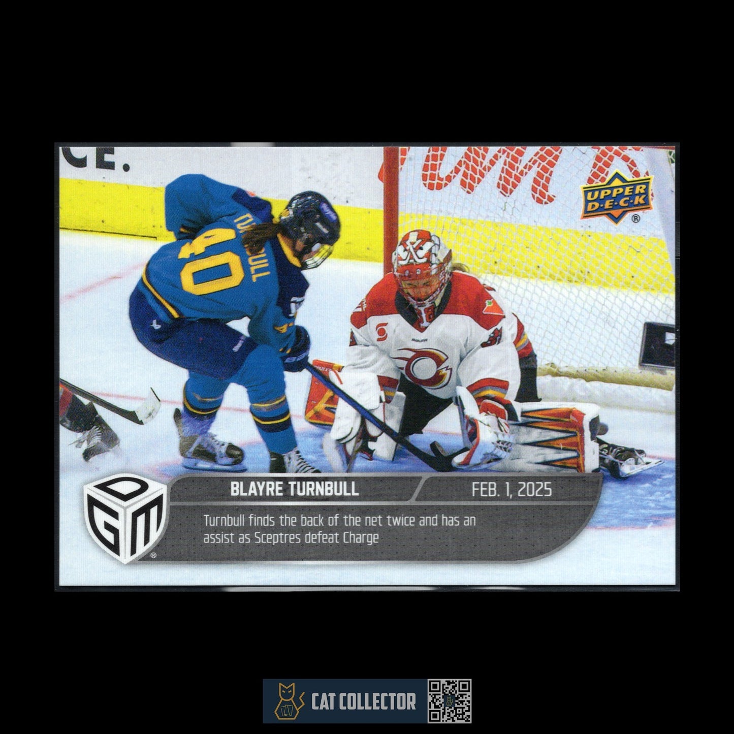 2024-25 UD PWHL Game Dated Moments BLAYRE TURNBULL #21 ONLINE EXCUSIVE!