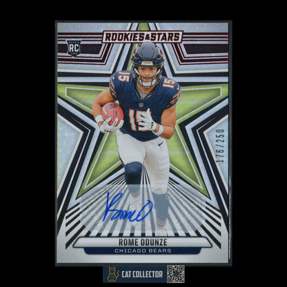 2024 Panini Rookies & Stars ROME ODUNZE #186 Rookie RC Auto 176/250