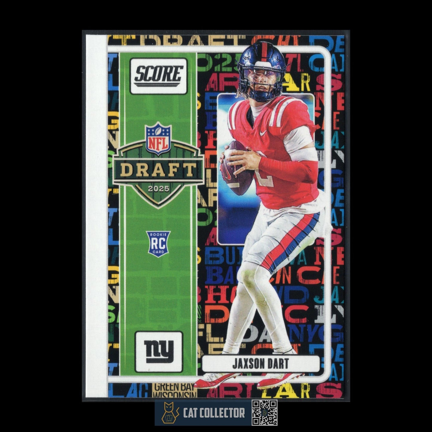 2025 Panini Score JAXSON DART #18 NFL Draft Rookie RC - New York Giants