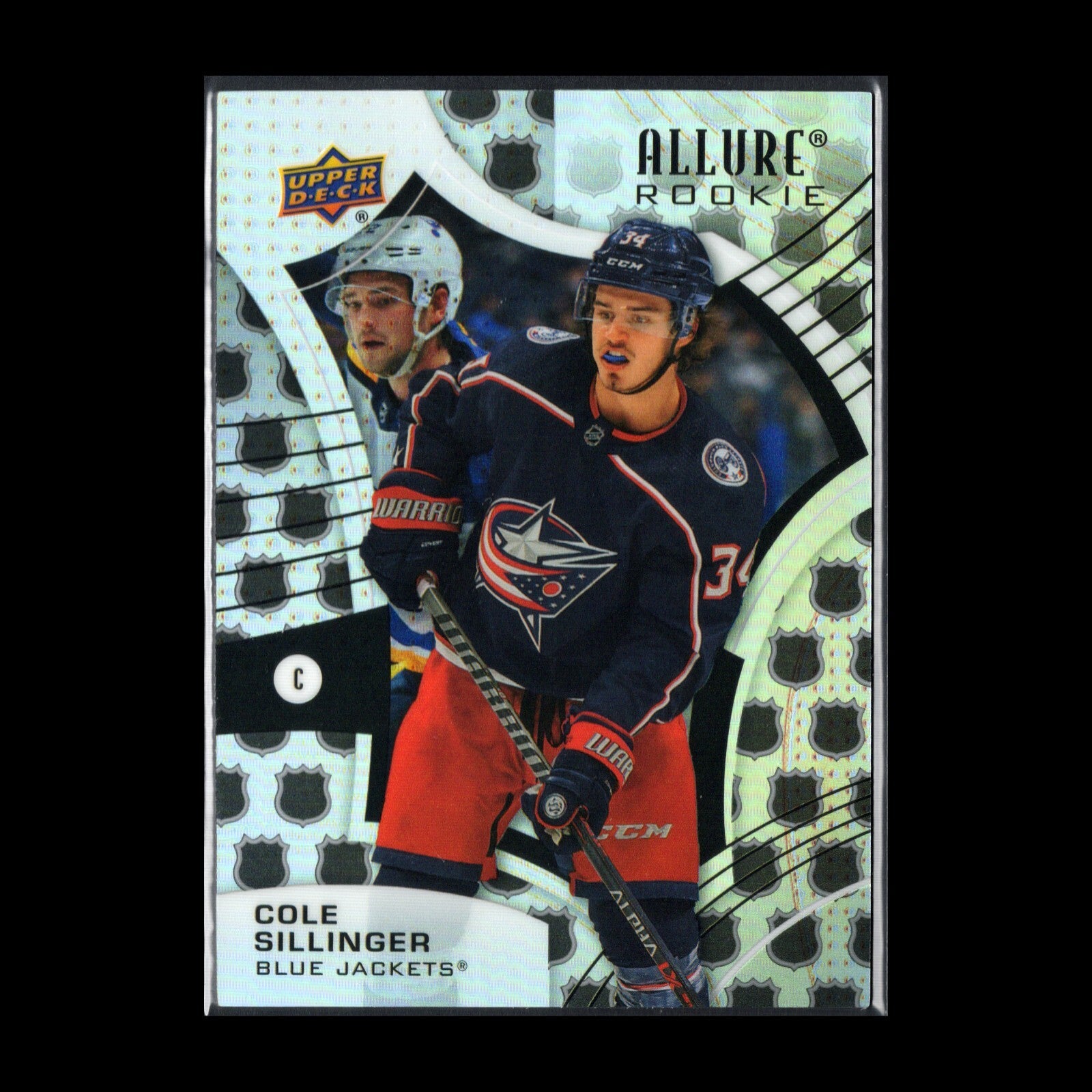2021-22 UD Allure COLE SILLINGER #116 NHL Shield 1917 RC - Columbus Blue Jackets