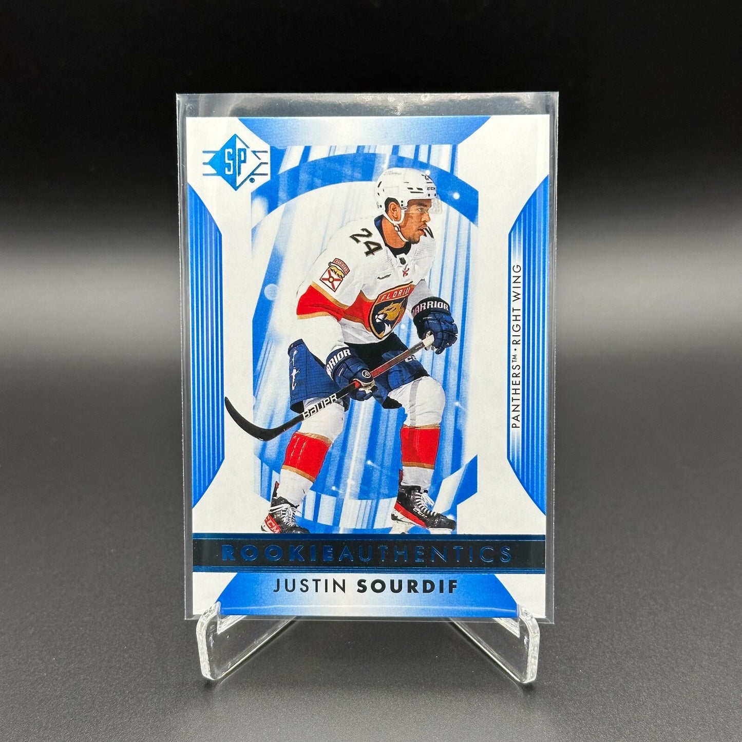 2023-24 UD SP Authentic JUSTIN SOURDIF #105 Rookie Authentics - Florida Panthers