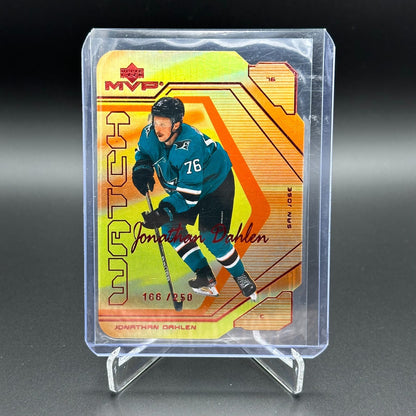 2021-22 UD Series 2 JONATHAN DAHLEN #118 MVP Watch /250 - San Jose Sharks