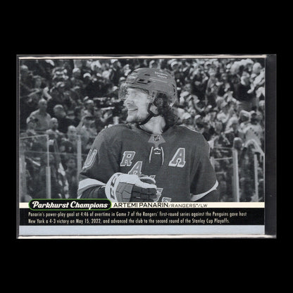 2022-23 UD Parkhurst Champions ARTEMI PANARIN #WI-22 Wire Image - NY Rangers