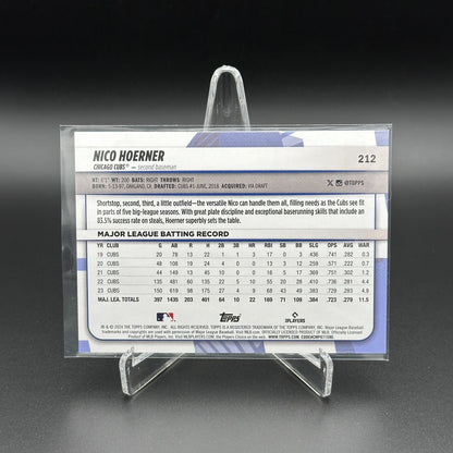 2024 Topps Big League NICO HOERNER #212 Rainbow foil - Chicago Cubs