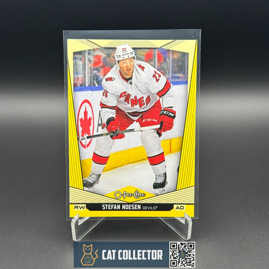 2024-25 O-Pee-Chee STEFAN NOESEN #247 Yellow border - Carolina Hurricanes