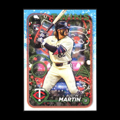 2024 Topps Holiday AUSTIN MARTIN #H67 RC - Minnesota Twins
