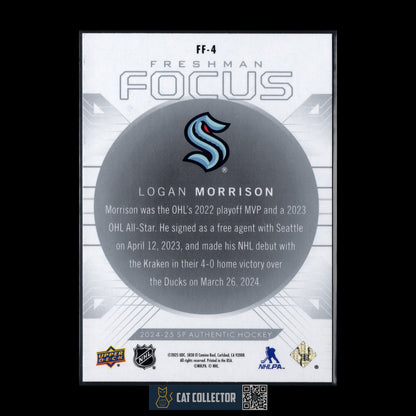 2024-25 UD SP Authentic LOGAN MORRISON #FF-4 Freshman Focus