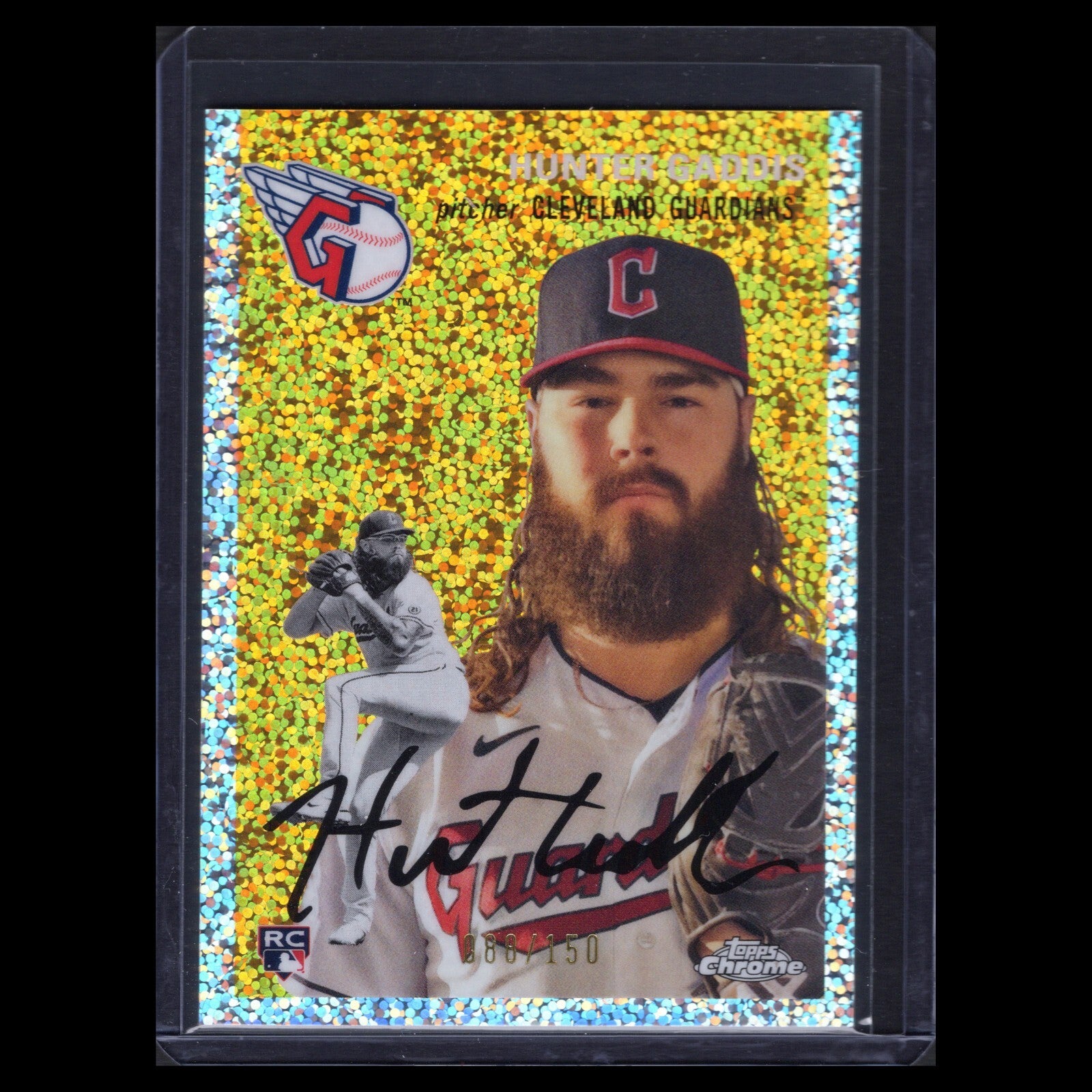 2023 Topps Chrome Platinum HUNTER GADDIS #146 Speckle Refractor RC /150