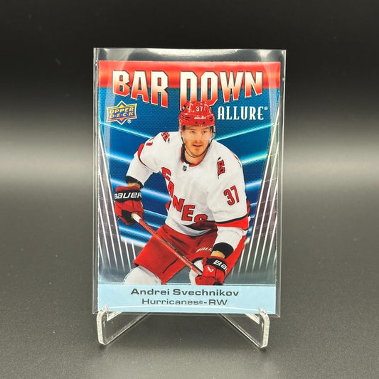 2023-24 UD Allure ANDREI SVECHNIKOV #BD-4 Bar Down - Carolina Hurricanes