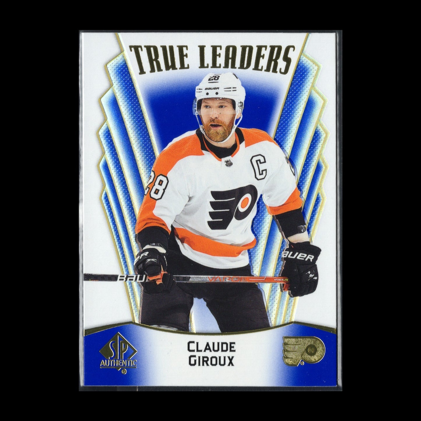 2021-22 UD SP Authentic CLAUDE GIROUX #TL-15 True Leaders Blue parallel