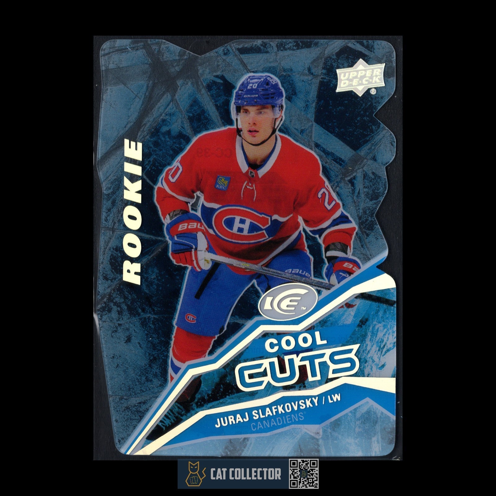 2022-23 UD Ice JURAJ SLAFKOVSKY #CC-39 Cool Cuts RC Rookie - Montreal Canadiens