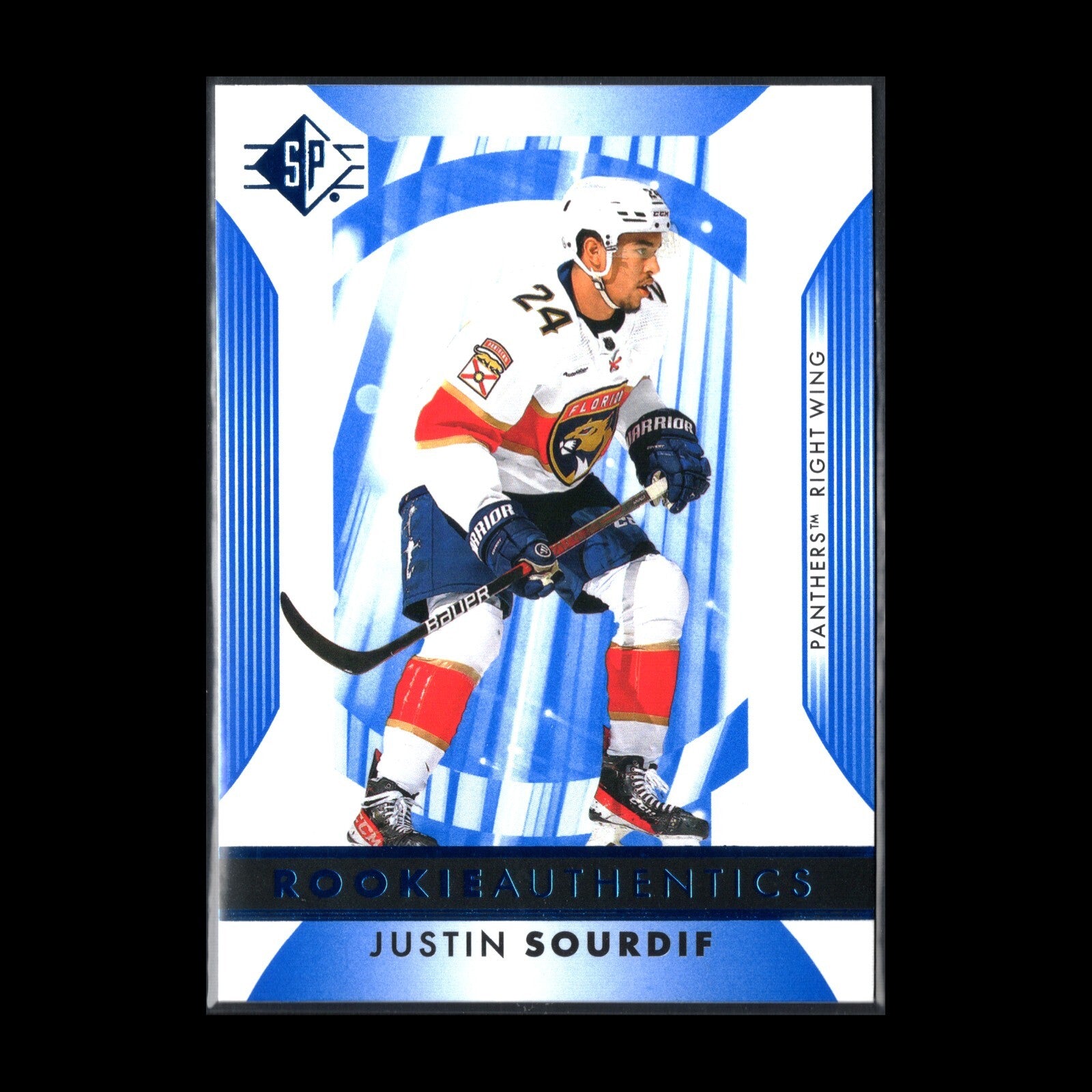 2023-24 UD SP Authentic JUSTIN SOURDIF #105 Rookie Authentics - Florida Panthers
