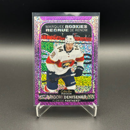 2021-22 OPC Platinum GRIGORI DENISENKO #208 Marquee Rookies Violet Pixels /299