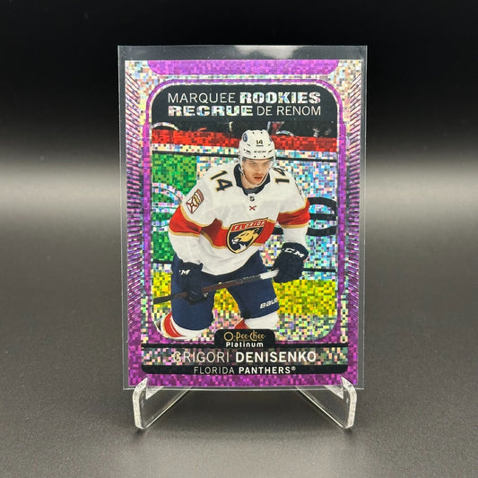 2021-22 OPC Platinum GRIGORI DENISENKO #208 Marquee Rookies Violet Pixels /299