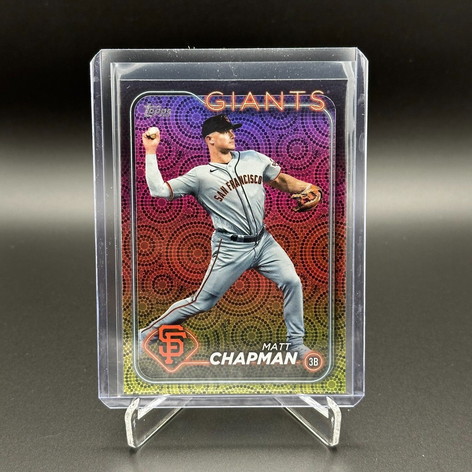 2024 Topps Series 2 MATT CHAPMAN #393 Holiday Parallel - San Francisco Giants