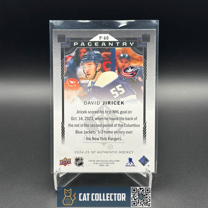 2024-25 UD SP Authentic DAVID JIRICEK #P-60 Pageantry