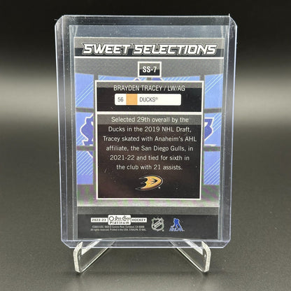 2022-23 O-Pee-Chee Platinum BRAYDEN TRACEY #SS-7 Sweet Selections RC