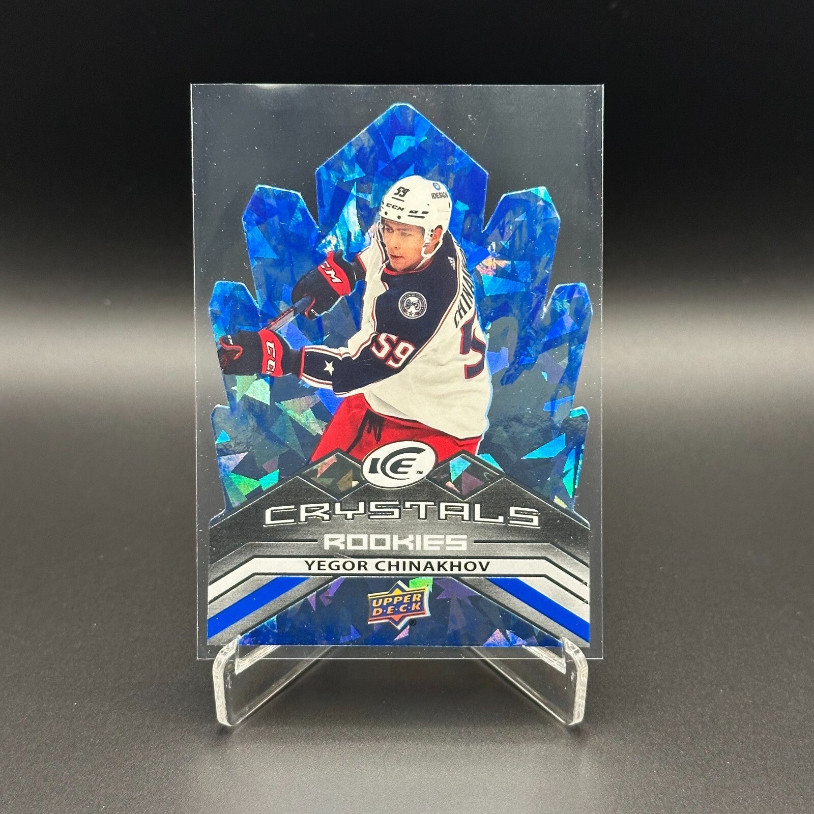 2021-22 UD Ice YEGOR CHINAKHOV #IC-57 Ice Crystals Rookies Die-Cut RC