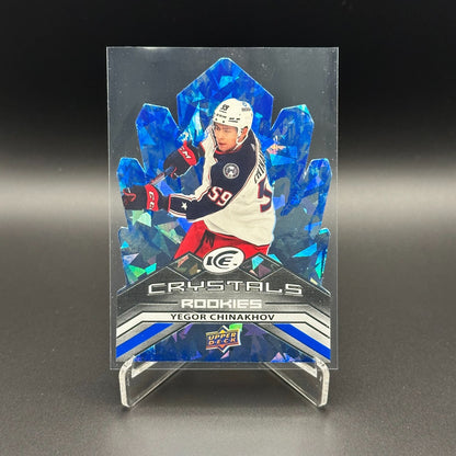 2021-22 UD Ice YEGOR CHINAKHOV #IC-57 Ice Crystals Rookies Die-Cut RC