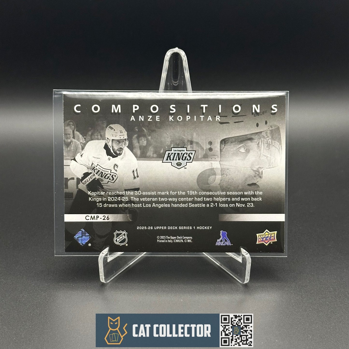 2025-26 UD Series 1 ANZE KOPITAR #CMP-26 Compositions - Los Angeles Kings