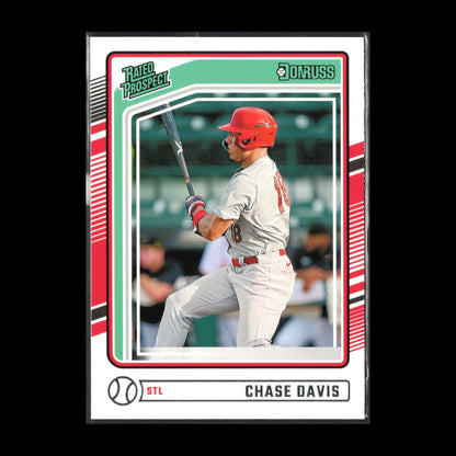 2024 Panini Donruss CHASE DAVIS #104 Rated Prospect RC