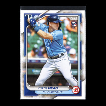 2024 Topps Bowman CURTIS MEAD #28 Prospect RC - Tampa Bay Rays