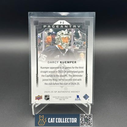 2014-25 UD SP Authentic DARCY KUEMPER #P-3 Pageantry