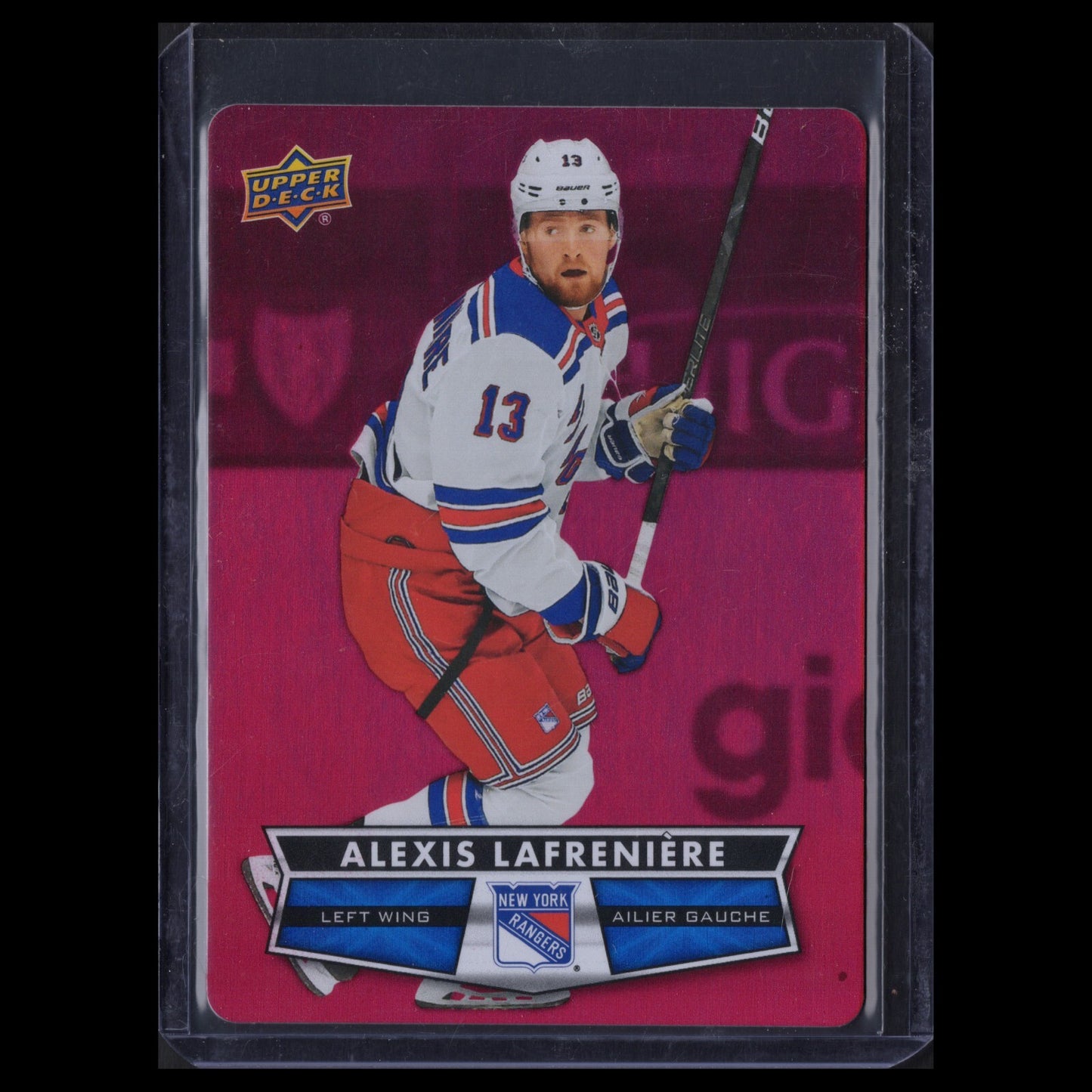 2021-22 UD Tim Hortons ALEXIS LAFRENIERE #DC-41 Red Die-Cut - New York Rangers