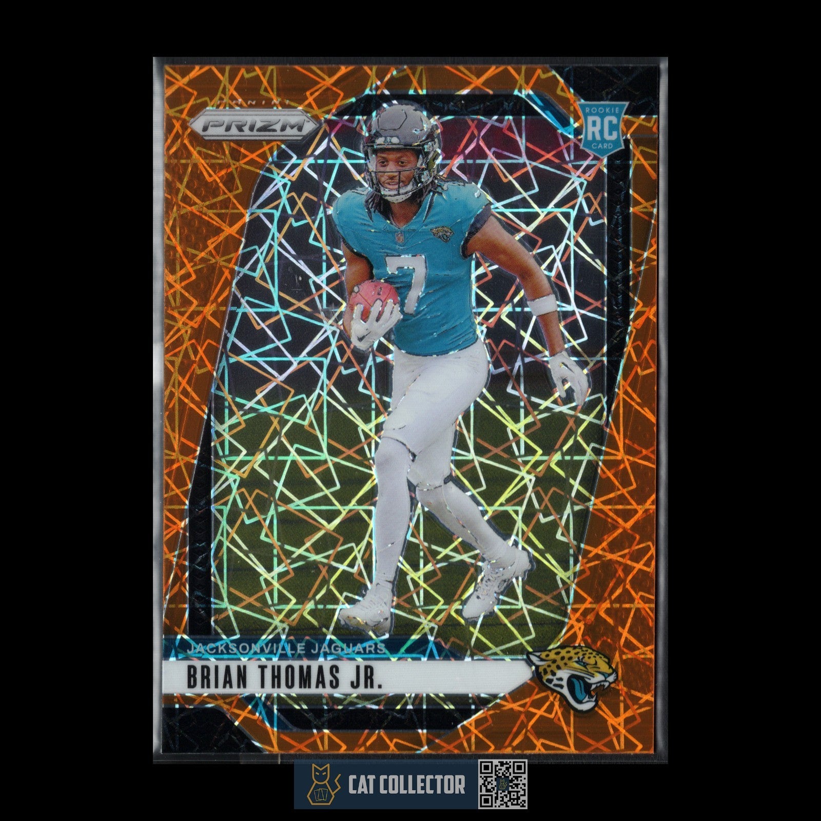 2024 Panini Prizm BRIAN THOMAS #314 Rookie RC Oranze Lazer - Jacksonville Jaguar