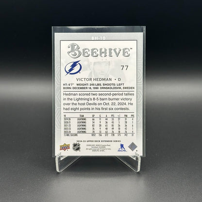 2024-25 UD Extended series VICTOR HEDMAN #BH-10 Beehive - Tampa Bay Lightning