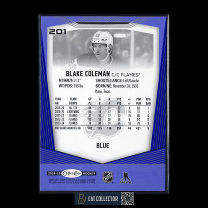 2024-25 O-Pee-Chee Hockey BLAKE COLEMAN #201 Blue border
