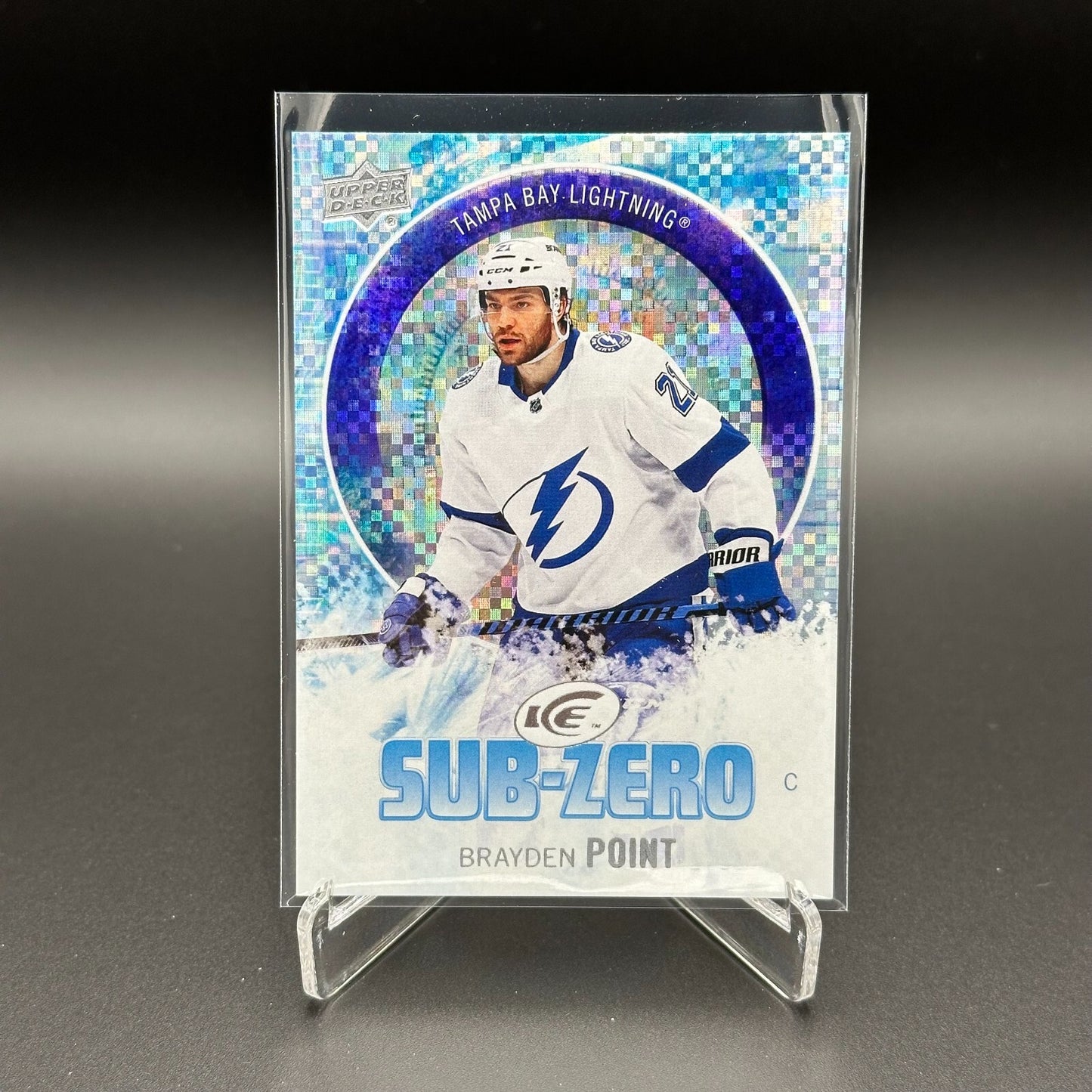 2023-24 UD Ice BRAYDEN POINT #SZ-4 Sub-Zero - Tampa Bay Lightning