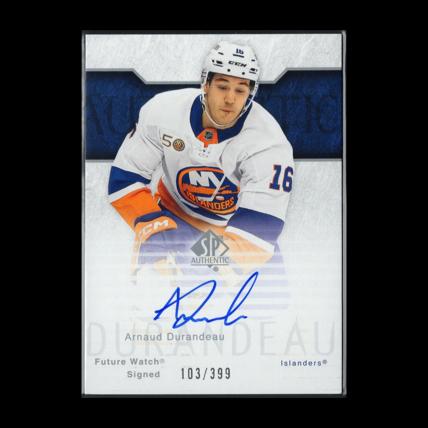 2023-24 SP Authentic ARNAUD DURANDEAU #RFWA2-9 Retro Future Watch Auto Rookie RC