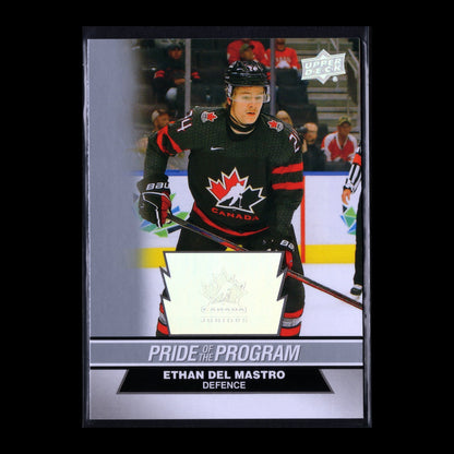 2023 Upper Deck Team Canada Juniors ETHAN DEL MASTRO #70 Pride of the program