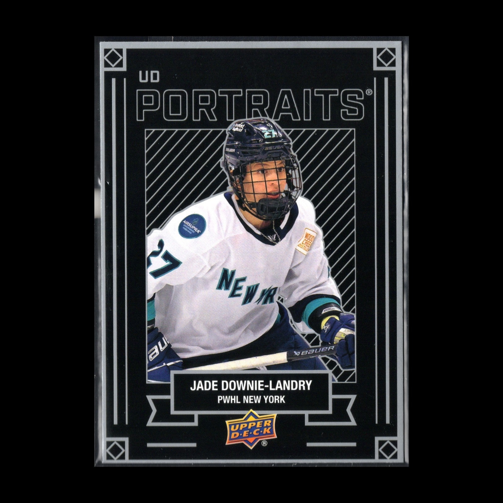 2024-25 UD PWHL JADE DOWNIE-LANDRY #P-15 UD Portraits - 1st EDITION!