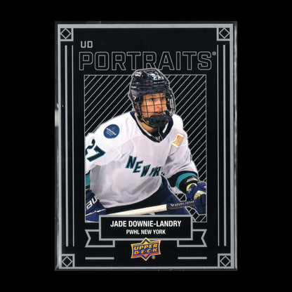 2024-25 UD PWHL JADE DOWNIE-LANDRY #P-15 UD Portraits - 1st EDITION!