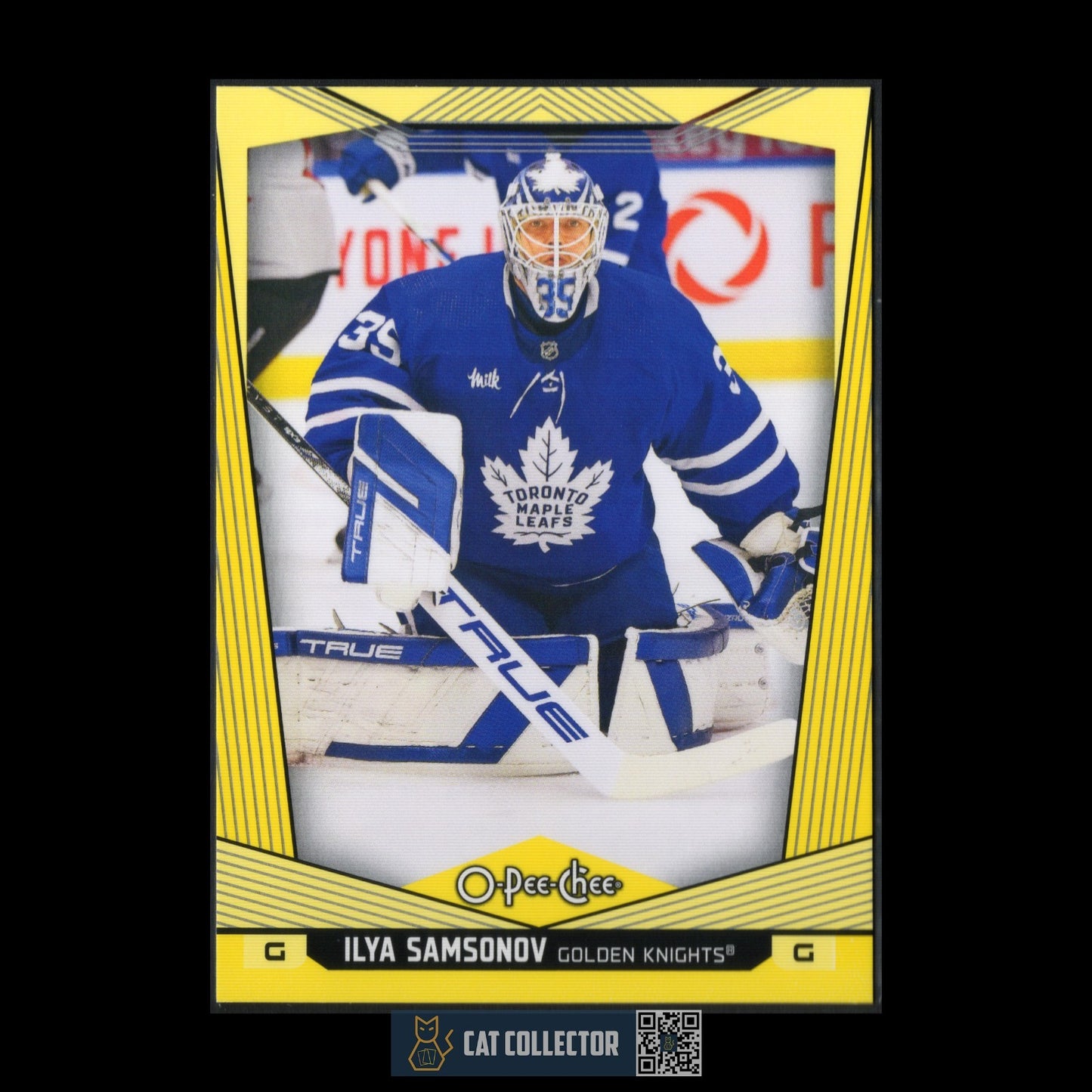 2024-25 O-Pee-Chee ILYA SAMSONOV #137 Yellow border - Toronto Maple Leafs