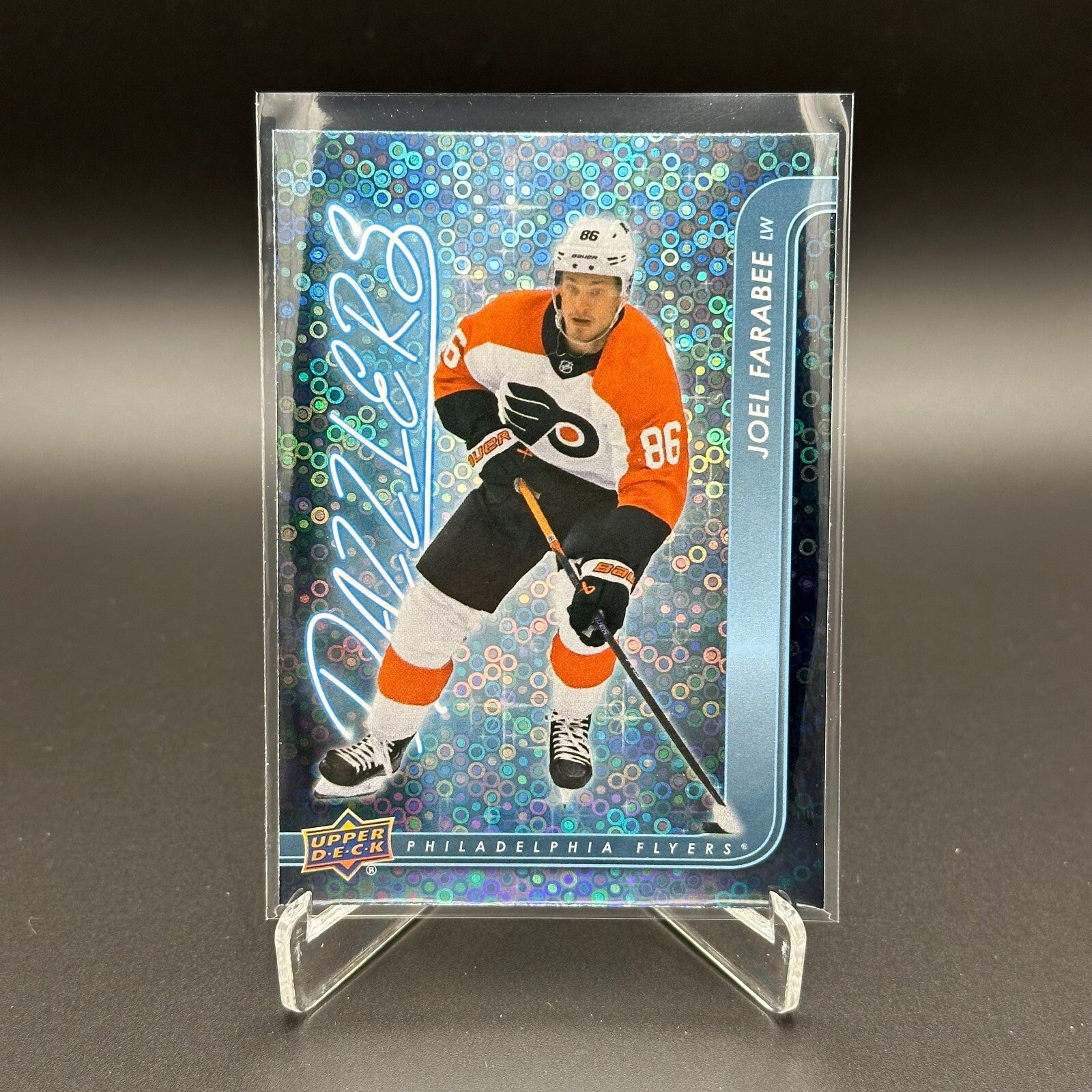 2024-25 UD Series 1 JOEL FARABEE #DZ-5 Dazzlers Blue - Philadelphia Flyers