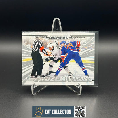 2024-25 UD Credentials ANZE KOPITAR / LEON DRAISAITL #FF-KD Frozen Fight